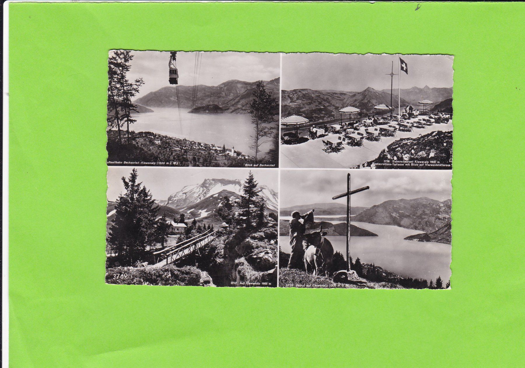 Cartoline postali: Bahn-Restaurant Klewenalp – Usato da St. Peterzell venduto da neckertal