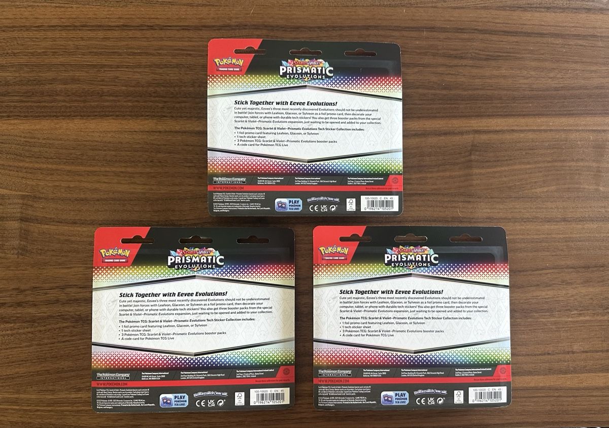 Pokémon Carte collezionabili: Collezione 3 Pokemon Blister Evolutions Prismatic sealed – Nuovo e nell'imballaggio originale da Breganzona venduto da willi_17 1