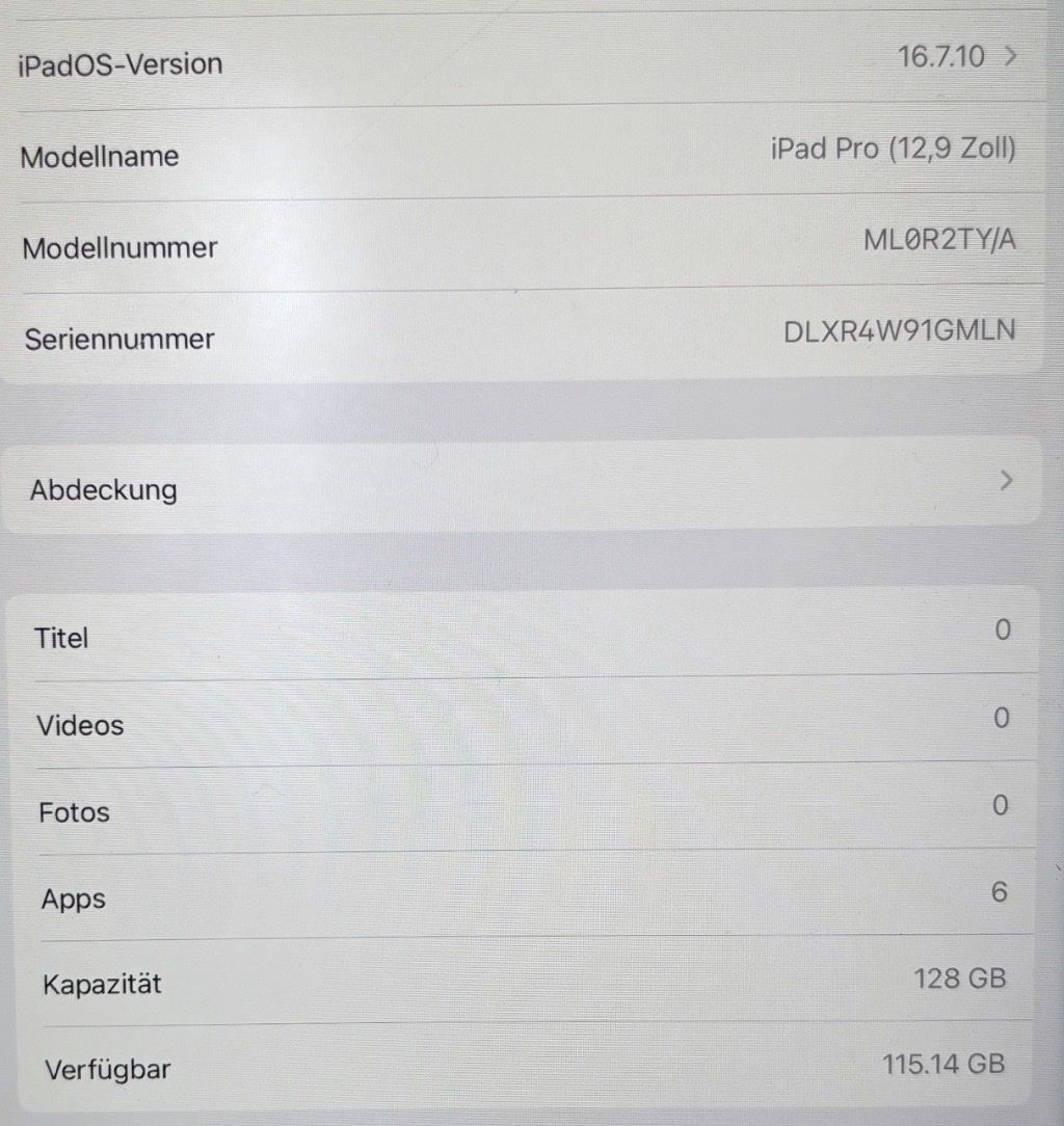 Apple Tablettes PC: iPad Pro 12,9” 2015 – D'occasion à Madiswil par kev_6qjc 6