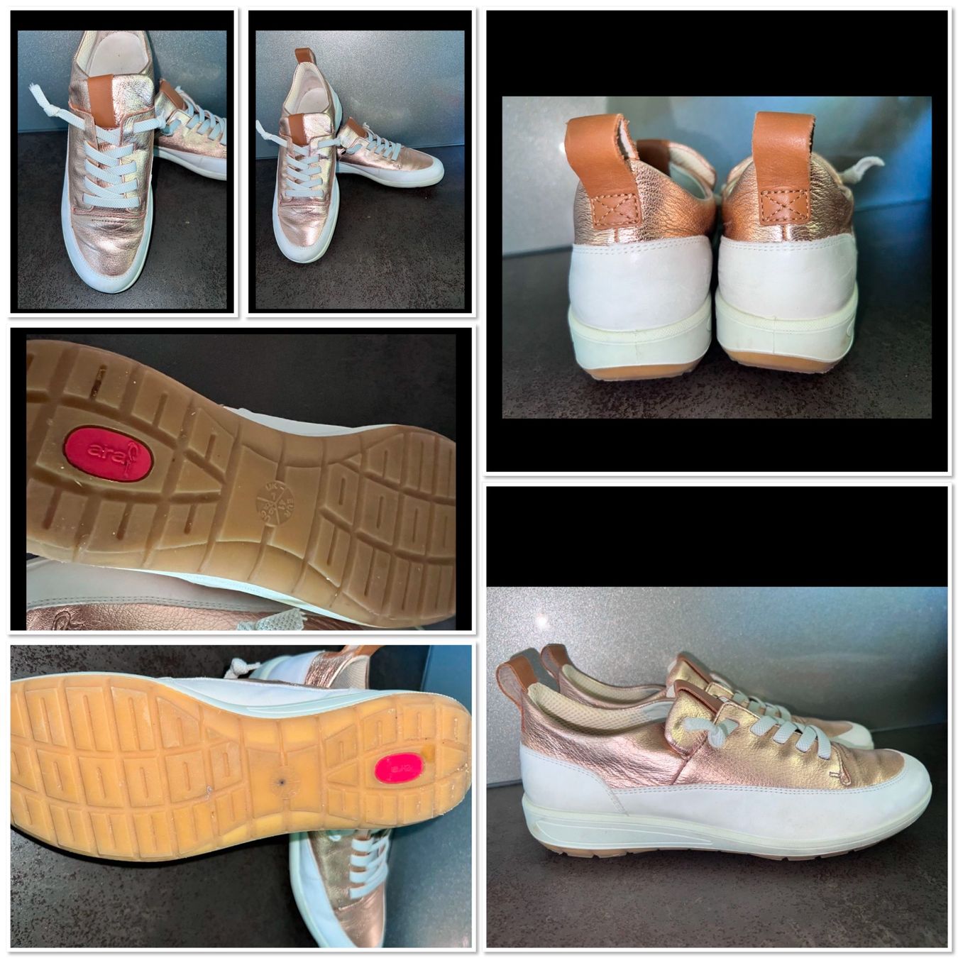 Damenschuhe: Roségoldene Sneaker – Gebraucht aus Hochdorf von Forestgreen