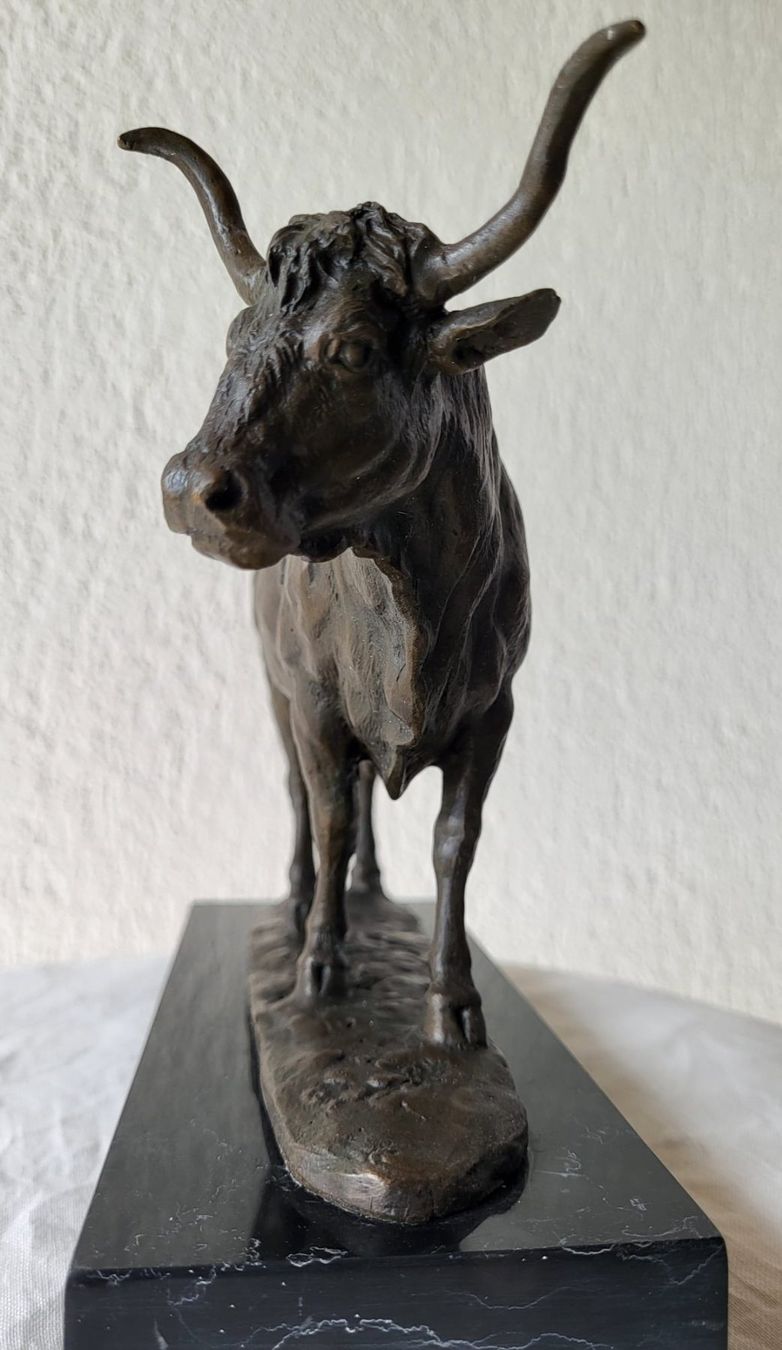 Sculture & Statue: Bronce / Bronze kräftiger Langhorn Stier – Usato da Stüsslingen venduto da pati-king 7