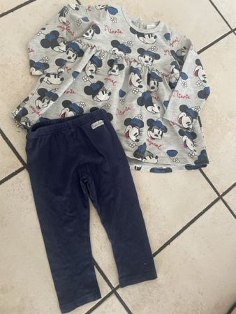 Minnie lefties Sweatkleid mit Leggings Gr.80 neuwertig