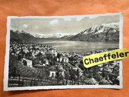 Alte Ansichtskarte Locarno, 1937, Selten! Fotosammlung