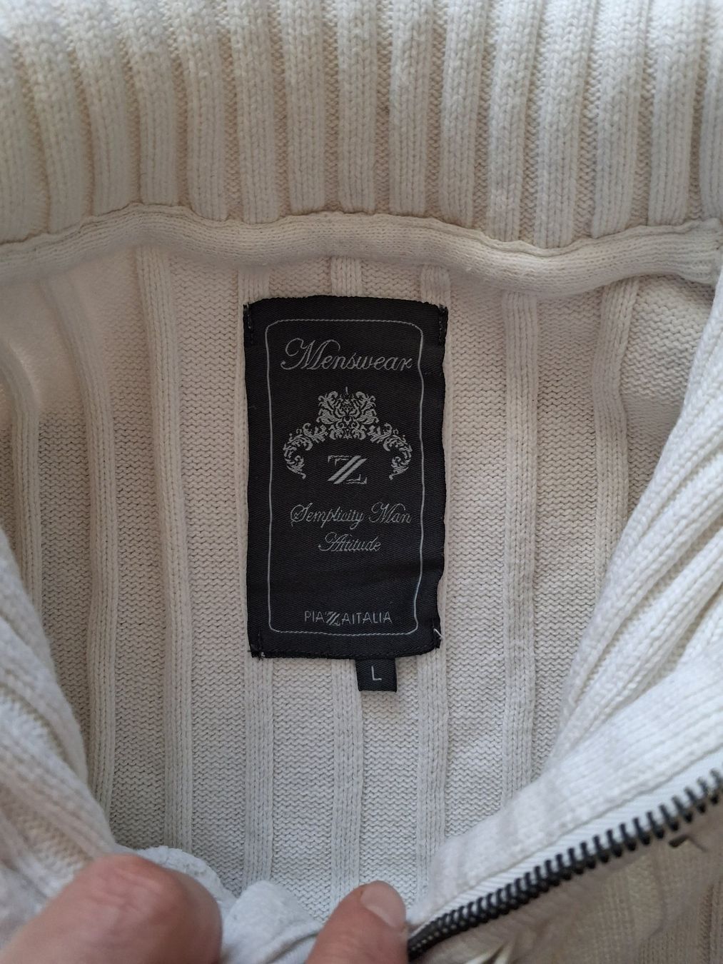 Maglioni & Felpe: Herren Pullover weiss, Gr.L, 100% Baumwolle, neuwertig – Nuovo (secondo la descrizione) da Wald ZH venduto da e8e 6