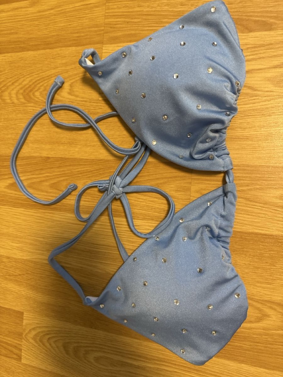 Costumi da bagno & Bikini: Bikini hellblau Strass Grösse L neuwertig – Nuovo (secondo la descrizione) da Schlieren venduto da Schnaepliparadies 4