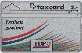 2 CHF FDP - seltene Kunden Taxcard