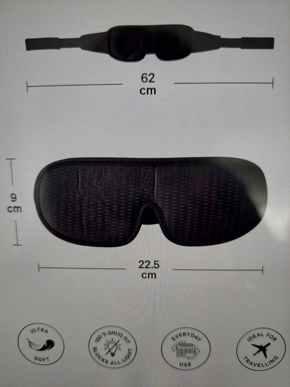 Altro in Cosmetici & Cura: 3D Augenmaske schwarz – Nuovo e nell'imballaggio originale da Wernetshausen venduto da cmmj