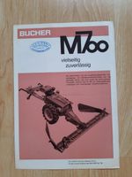 Bucher M600 Motormäher Prospekt