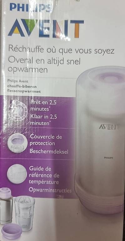 Repas pour bébés: Philips Avent Chauffe-biberon de voyage – Neuf avec emballage d'origine à Bourguillon par jo0887