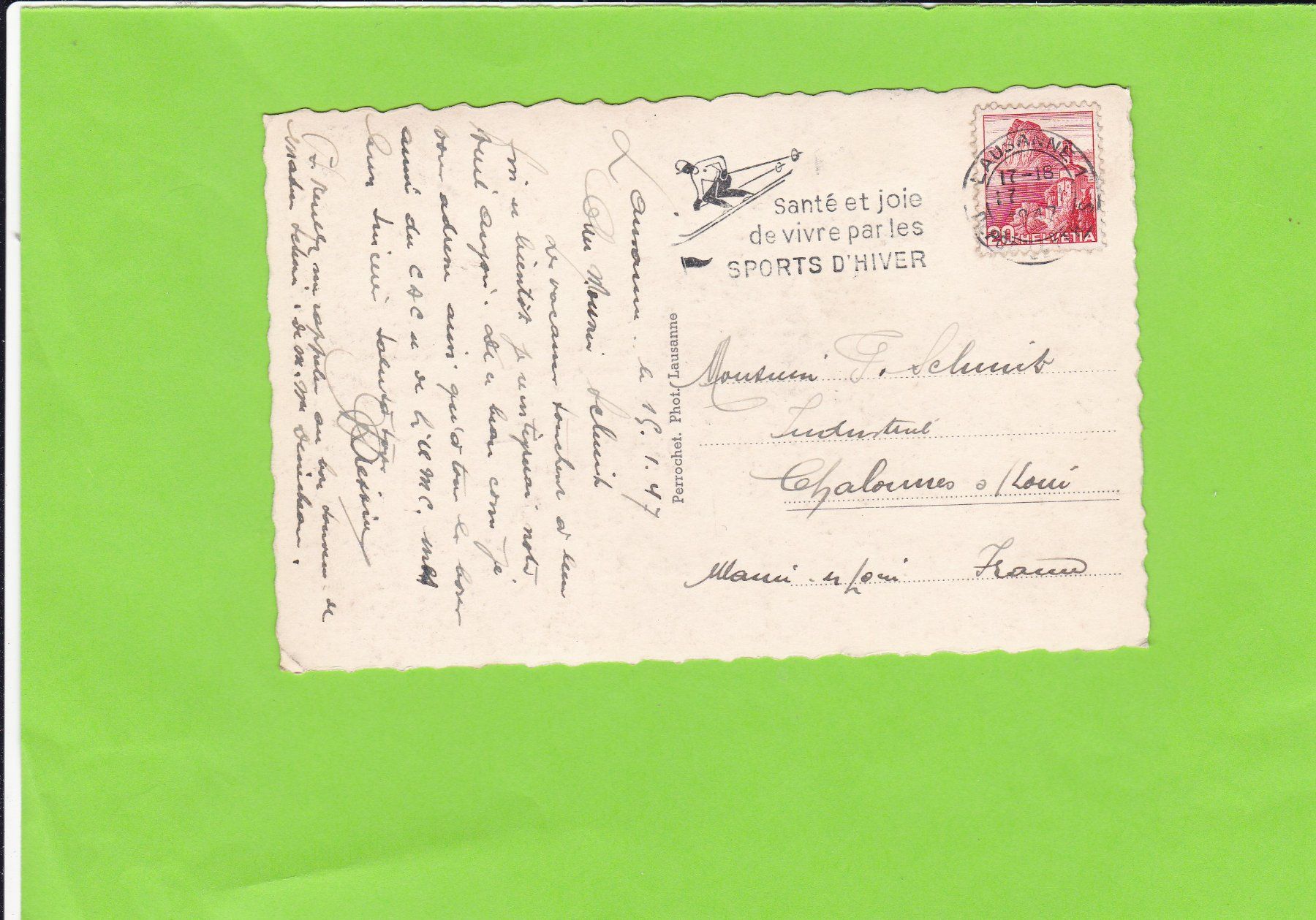 Cartoline postali: Lausanne Bel Air – Usato da St. Peterzell venduto da neckertal 1