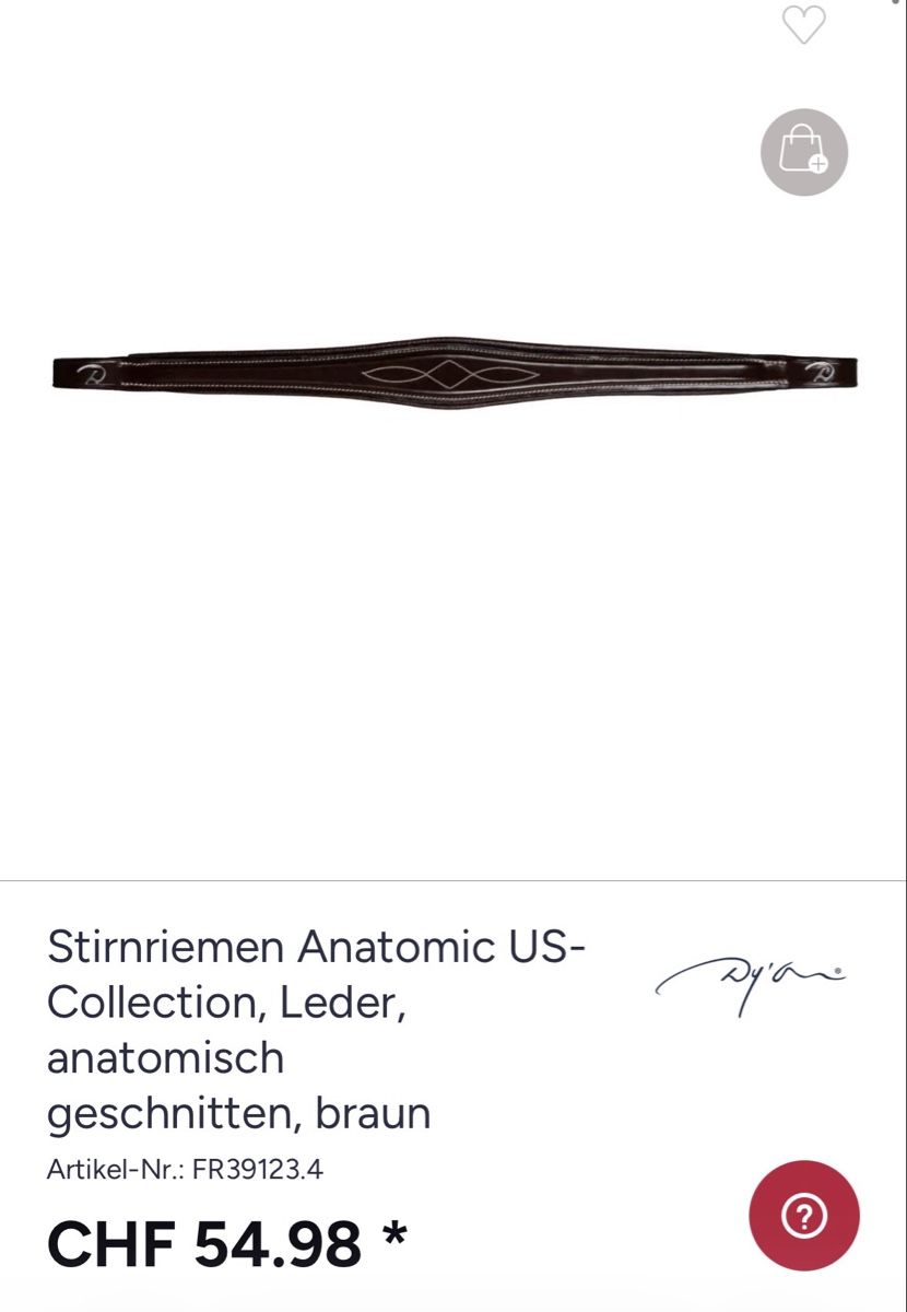 Brides, licols: Dyon Stirnriemen, Braun Full – Neuf (Voir description) à Baar par evs_2ybk