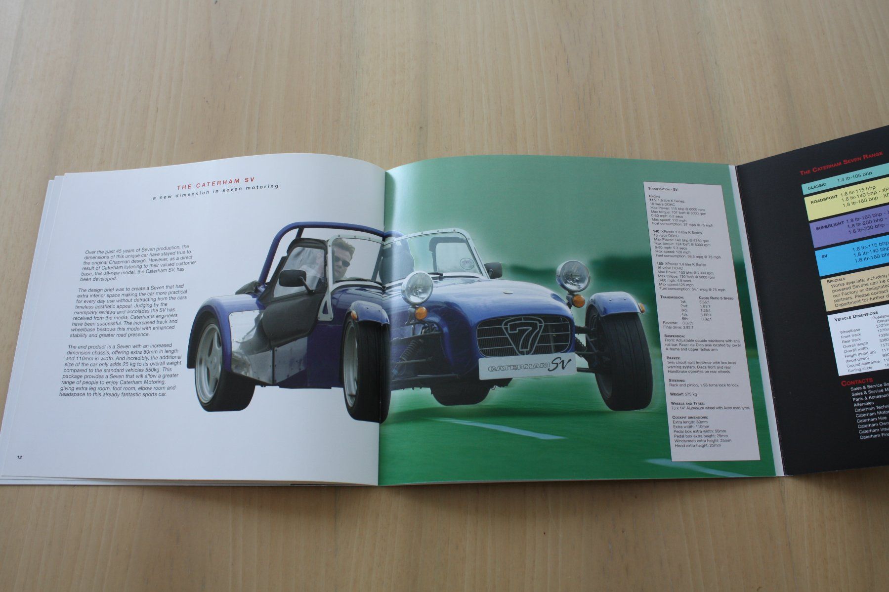 Caterham Documenti: Caterham 7 Prospekt 5/2003 – Usato da Wikon venduto da erwin400 6