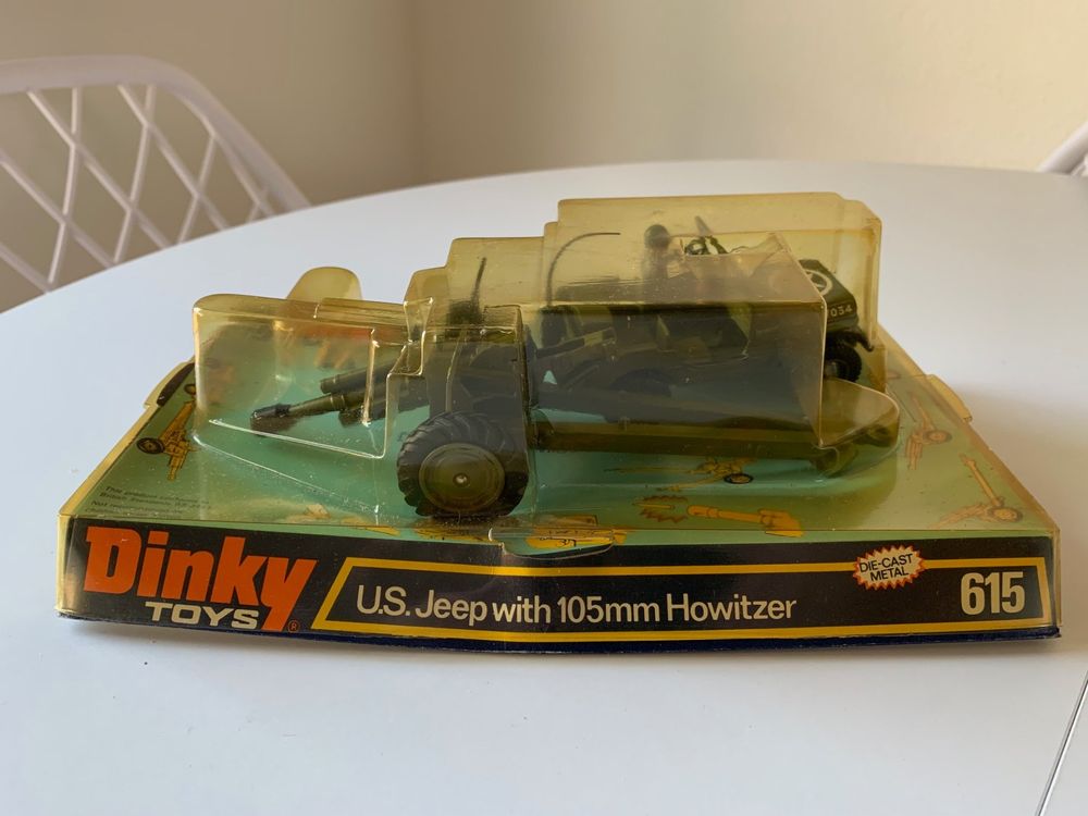Dinky Toys US 105mm Howitzer mit Besatzung - (Neu (gemäss Beschreibung