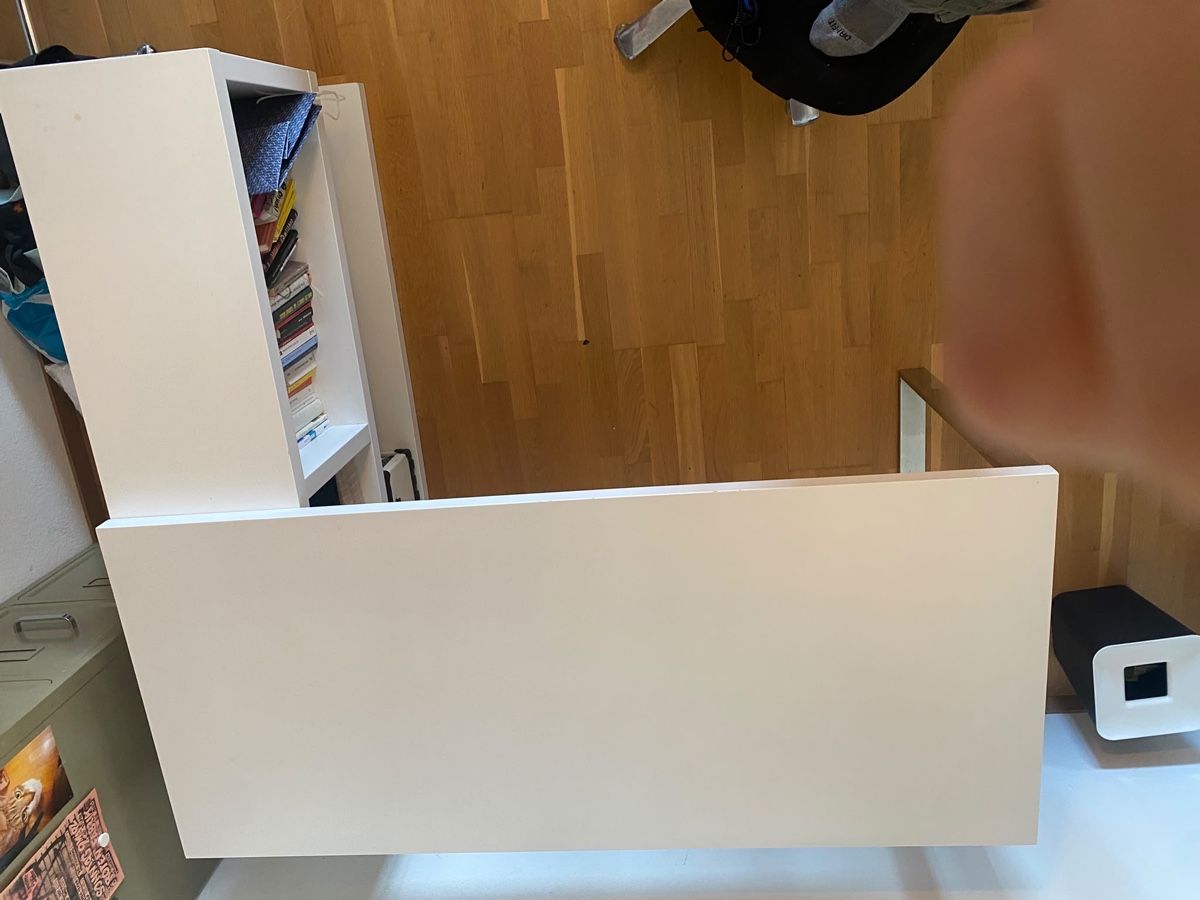 Schreibtische: Schreibtisch mit Regal, schlichtes solides Design – Gebraucht aus Zürich von ehebe 2