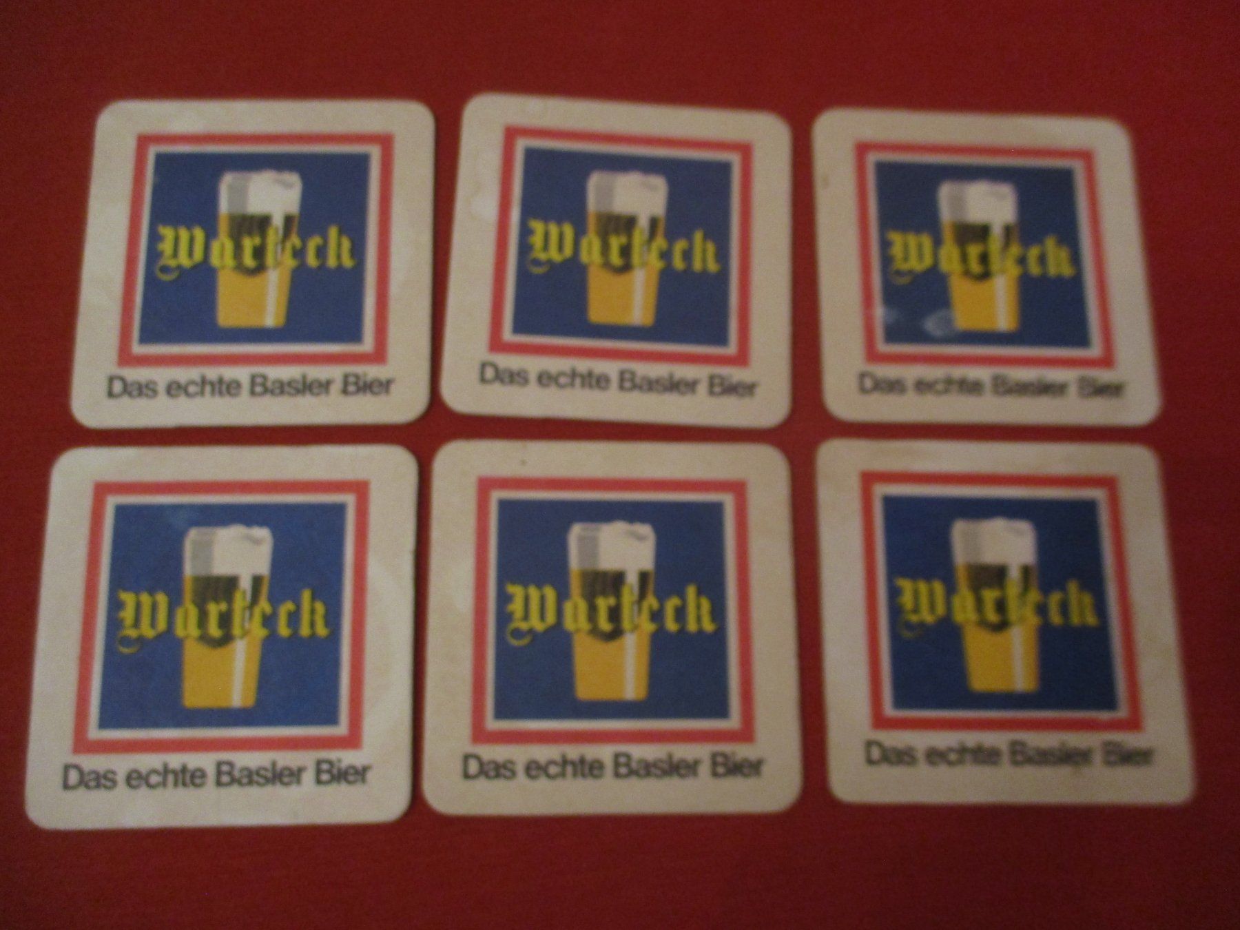 Warteck Sottobicchieri: Bierdeckel Brauerei Warteck Basel – Usato da Birsfelden venduto da alles-muss-raus 1