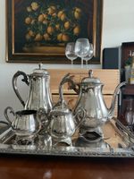 Vierteiliges Kaffee- und Teekernstück, USA, 20. Jh.,