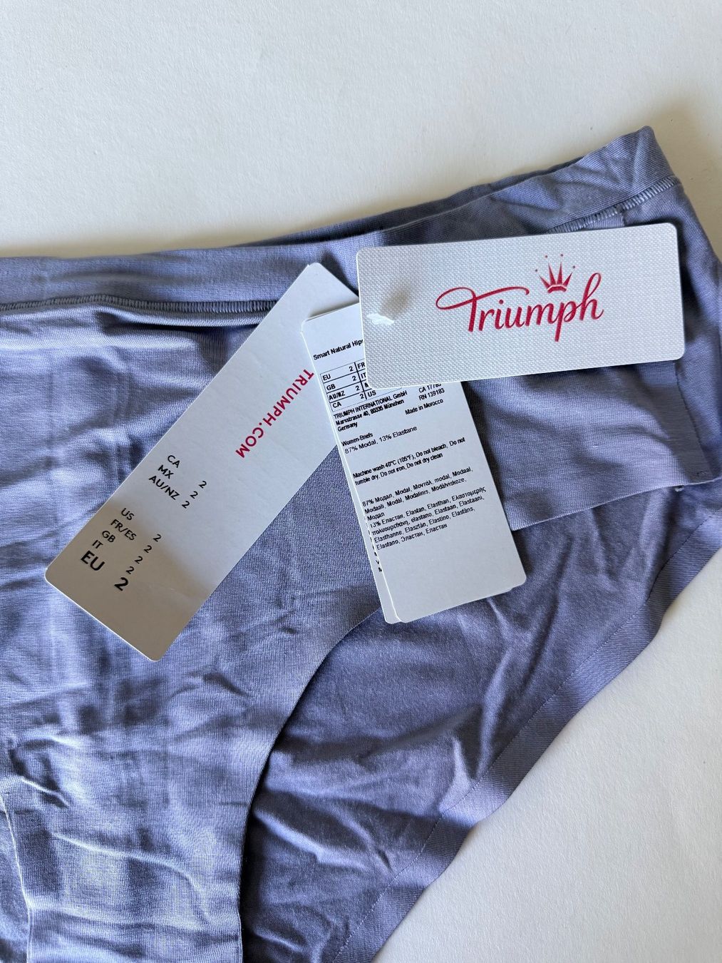Triumph Altra biancheria intima: TRIUMPH, Hipster SMART NATURAL, Grösse 2, Farbe Lila – Nuovo e nell'imballaggio originale da Rudolfstetten venduto da gst_g7xl 1