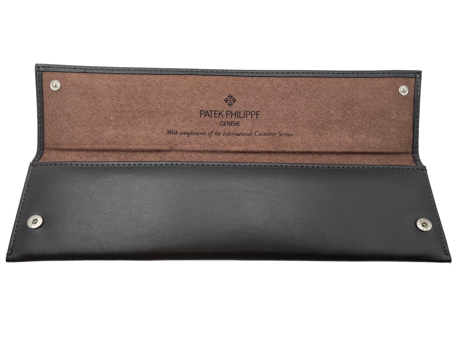 Patek Philippe Orologi: Etui Patek Philippe en cuir brun neuf – Nuovo (secondo la descrizione) da Genève venduto da aspaklariacollection