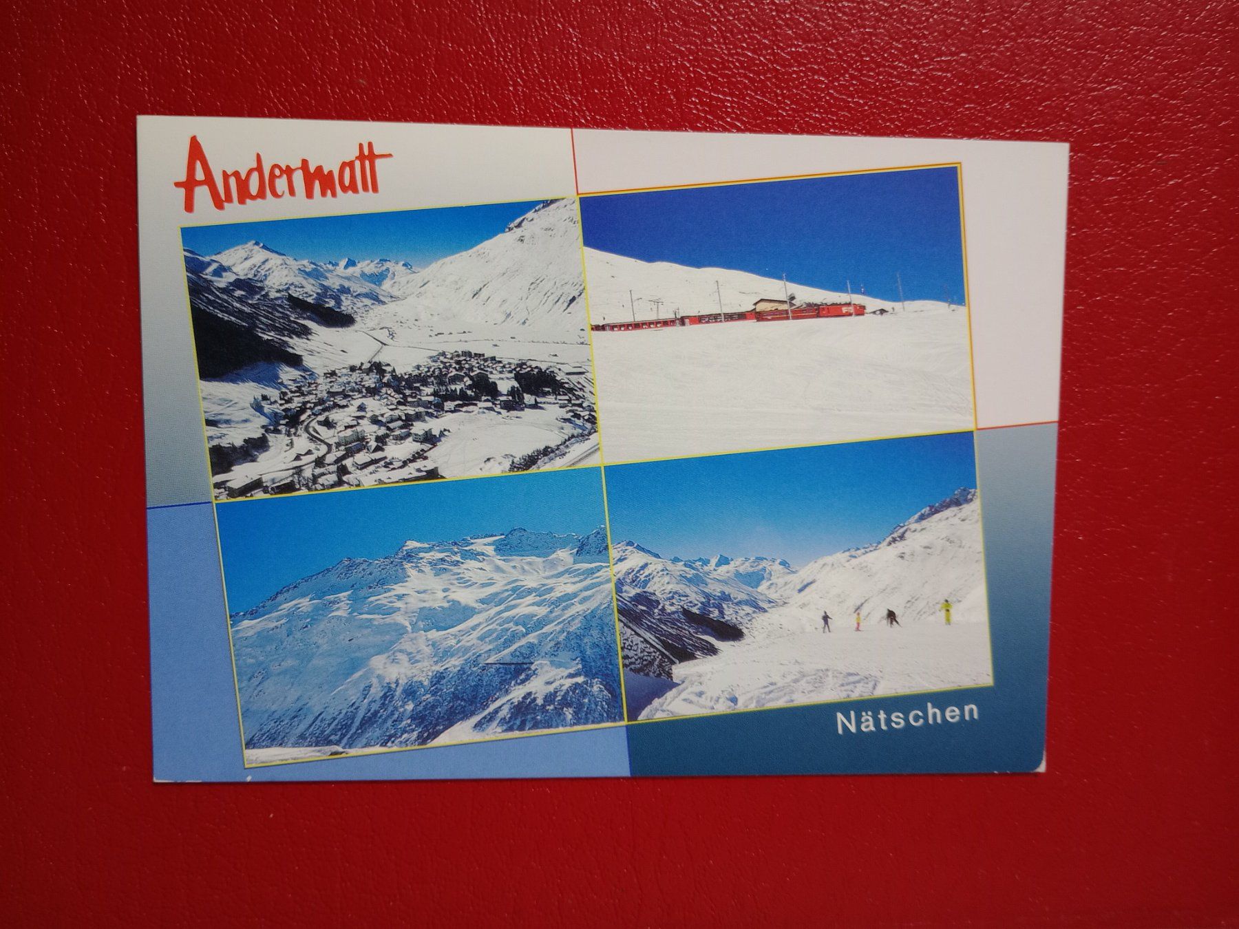 Ansichtskarten: Andermatt Nätschen Uri mehrbildrig mit Bahn Winter – Gebraucht aus Küttigen von Melisch1000