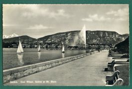 Genève, Quai Wilson, Salève et Mt. Blanc, ungelaufen,
