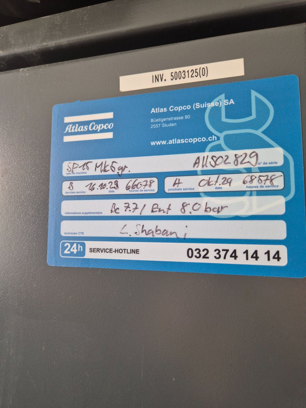 Atlas Copco Compresseurs: Schraubenkompressor – D'occasion à Benken SG par damiansido 3