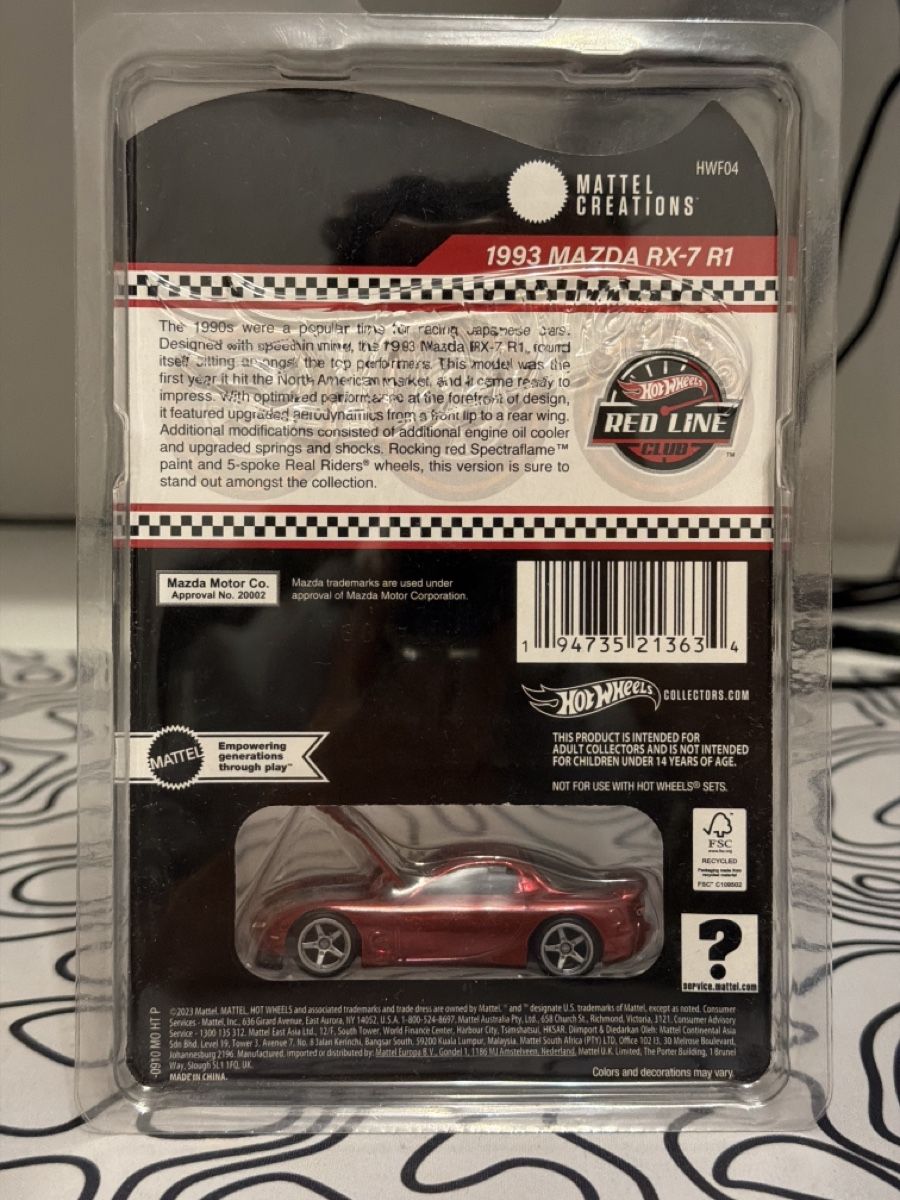 Hot Wheels Modellini d'auto: Hot Wheels RLC 1993 Mazda RX-7 – Nuovo (secondo la descrizione) da Uster venduto da yag_5g7d 1