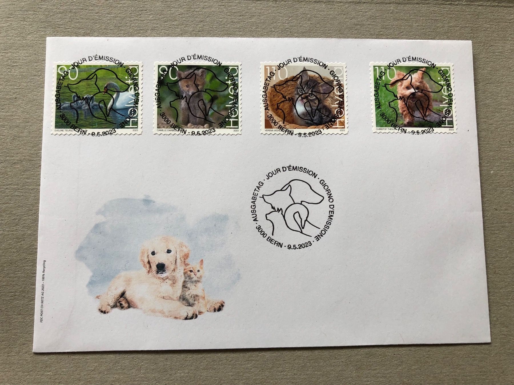Tutti i francobolli: Neueste Briefmarken 2023 - Top FDC mit Volltreffer -Stempel! – Usato da Lufingen venduto da Rac0