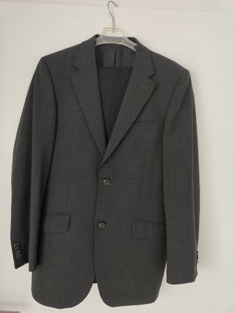 Herren-Anzug Gr. 44 Antrazith/schwarz neu