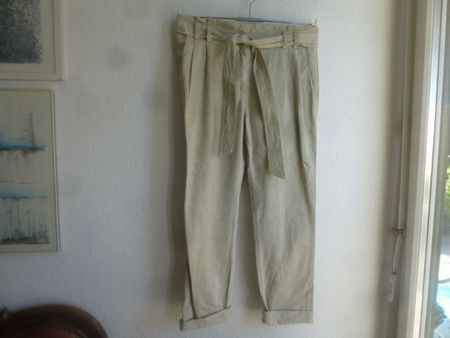 Hose H&M Gr. 40, Beige B'wolle
