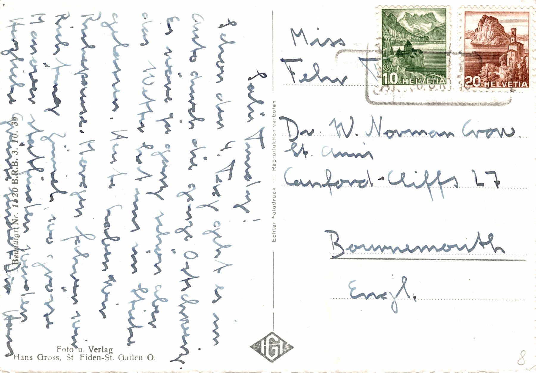 Cartes postales: Tobel Thg. – D'occasion à Bronschhofen par Astore 1