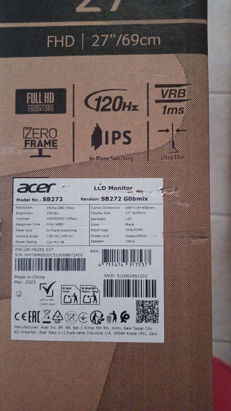 Acer Monitor: Monitor – Usato da köniz venduto da rit_t9wp 3
