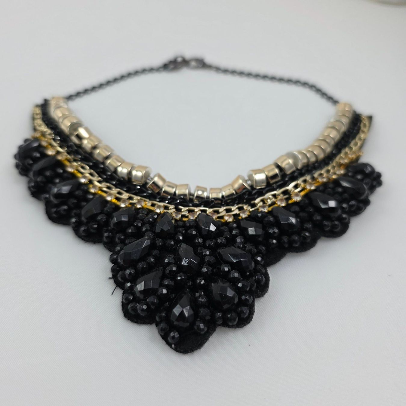 Catenine: Statement Kette Schwarz/Gold/Silber - Blickfang! 569 – Usato da Wald ZH venduto da Martin79 1