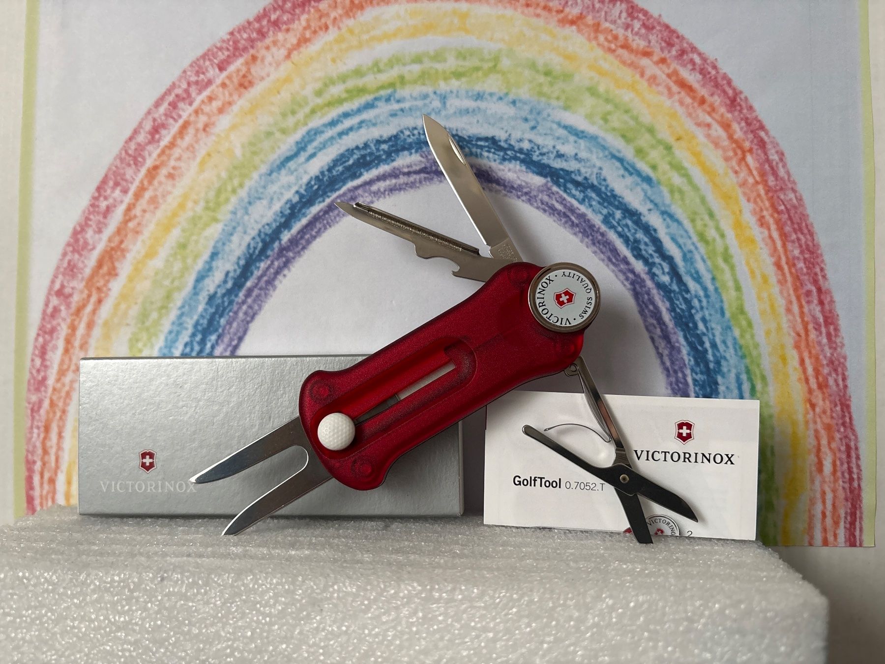 Victorinox Coltelli tascabile: VICTORINOX - Golf Tool red trans - Sackmesser - 0.7052.T – Nuovo e nell'imballaggio originale da Andwil SG venduto da Rainboli 2