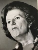 Margaret Thatcher, The "Iron Lady" - by John Voos (38x29 cm)