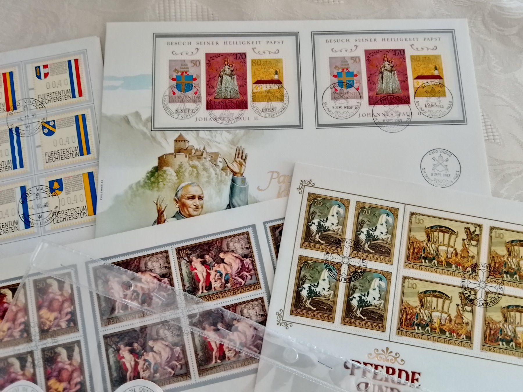 Couverts & Versandtaschen: 9 Buste originali Liechtenstein Raccomandata – Neu (gemäss Beschreibung) aus Porza von alba55 1