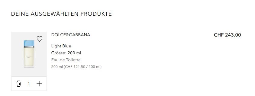 Dolce & Gabbana Profumi & Eau de Toilette: Dolce & Gabbana Light Blue – 200 ml – Nuovo (secondo la descrizione) da Eschen venduto da Lena_d_3 2