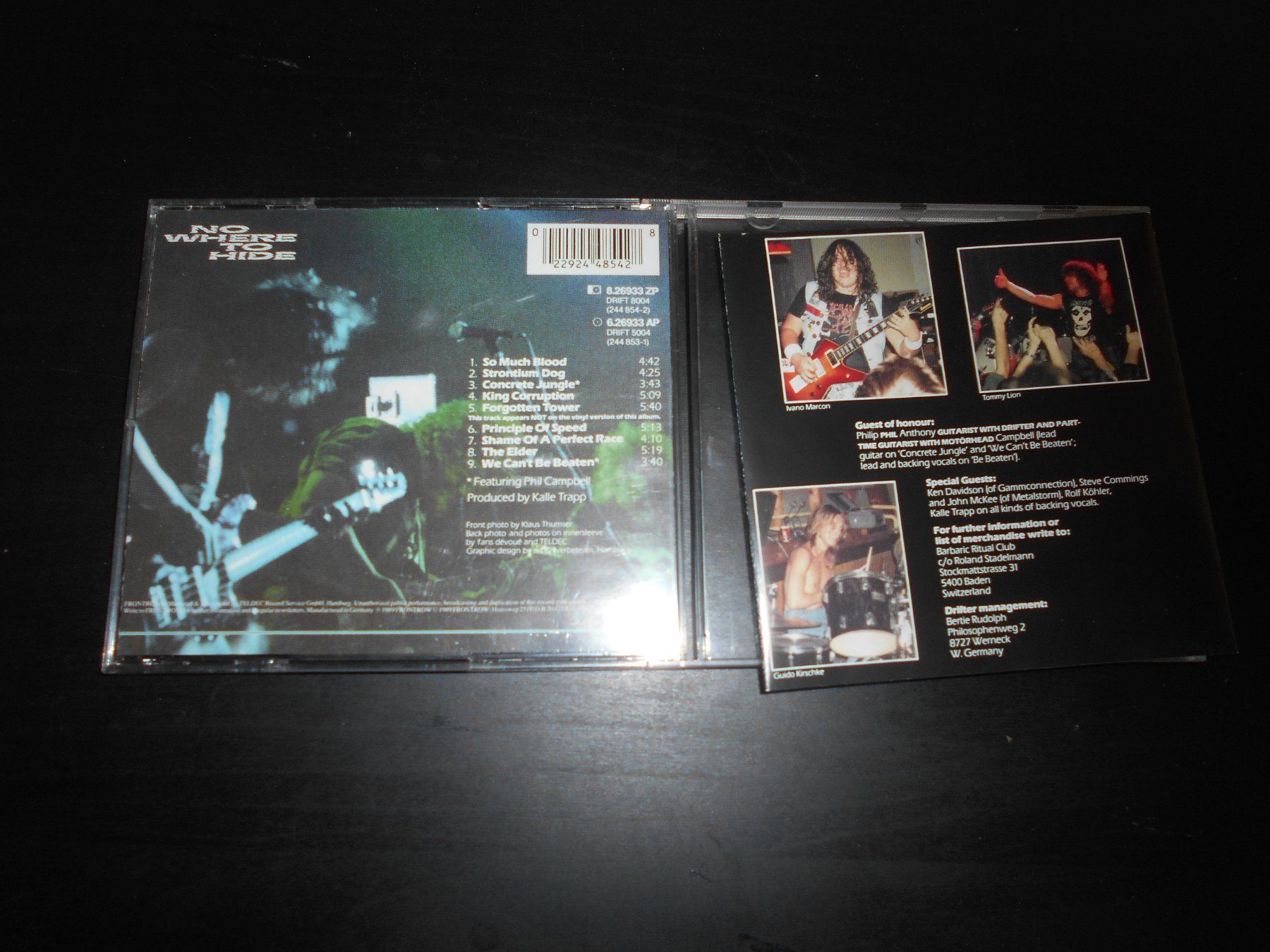 CD: Drifter – Nowhere To Hide / 1989 – Usato da Aarberg venduto da witchhunter01 1