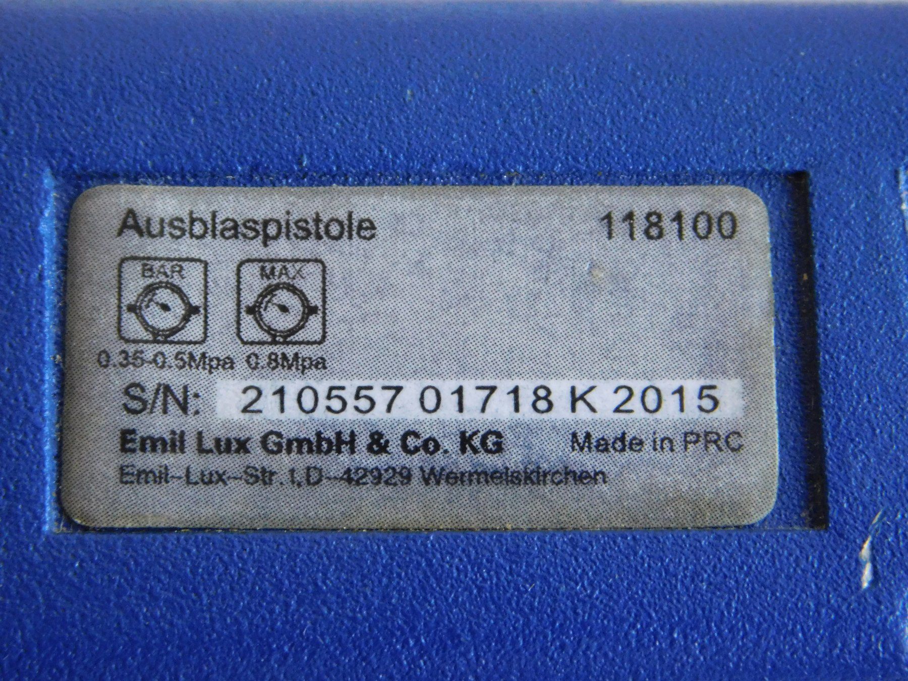 Lux Tutti gli attrezzi: Ausblaspistole ohne Düse – Usato da Strengelbach venduto da Wedi73 1