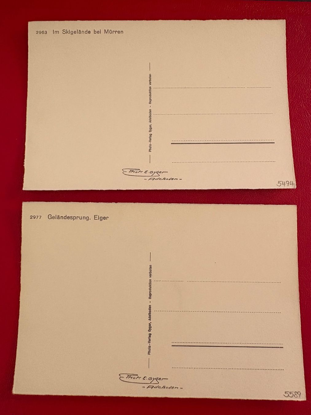 Cartoline postali: Vintage Skigelände Mürren / Eiger – Usato da St-Légier-La Chiésaz venduto da Theo005 1
