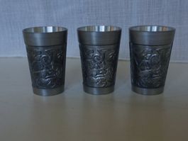 Zinnbecher klein 3er Set