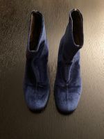 Damen Stifelette - Gianluca Tambolini - blauer Samt