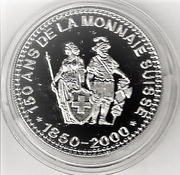 Tutti le monete: 150 ANS DE LA MONNAIE SUISSE 1850-2000 – Nuovo e nell'imballaggio originale da APPLES venduto da az02