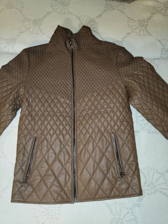 Lederjacke Braun M