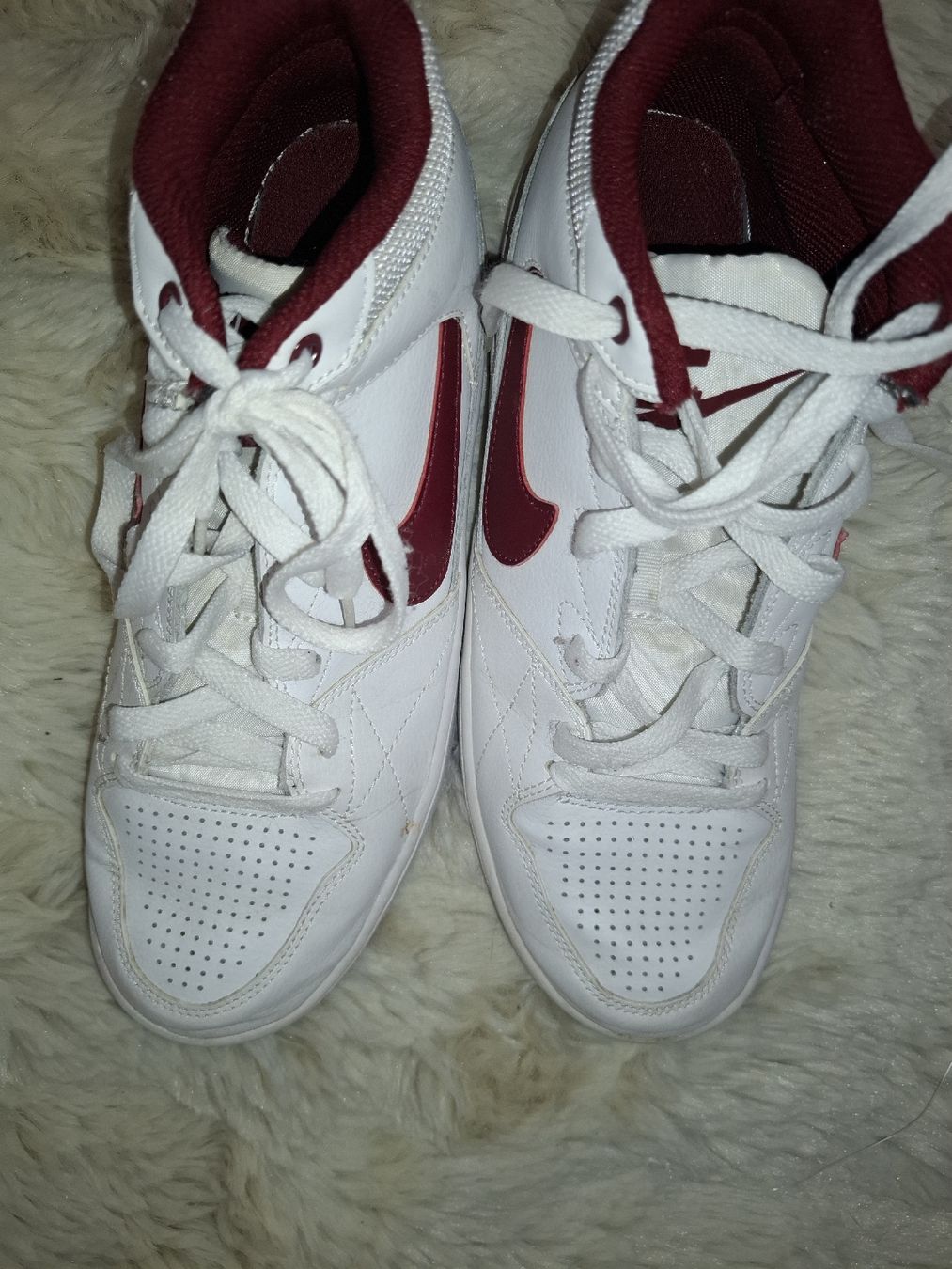 Nike Scarpe da uomo: Nike Ebernon Mid blanc/bordeaux 2015 Taille 41 – Usato da Le Locle venduto da QUALI-PRIX 4