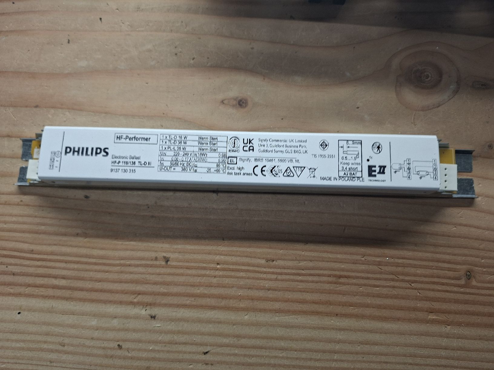 Philips Composants électroniques: EVG Philips 18, 36 Watt Vorschaltgerät – D'occasion à Neunkirch par MaElekt
