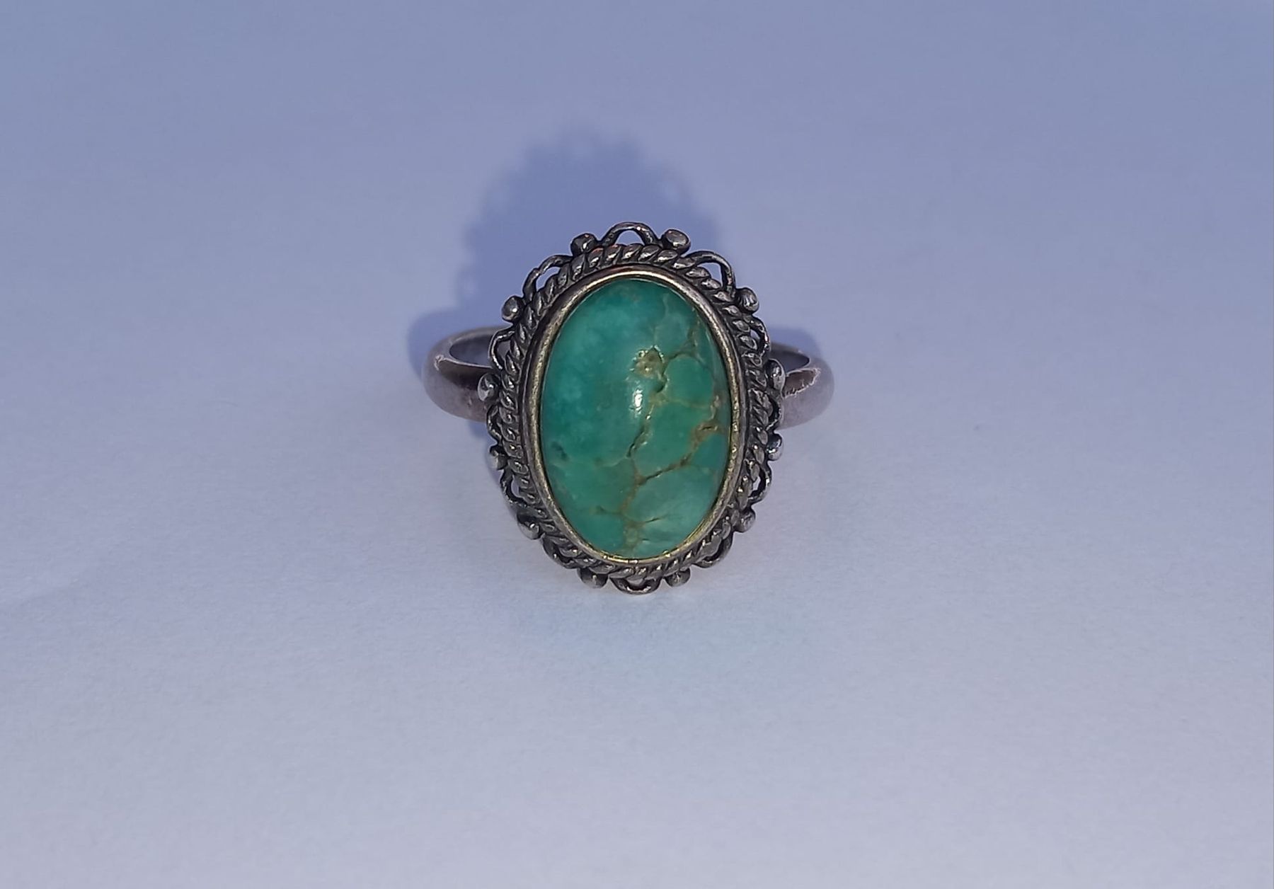Ringe: Alter Silber 925  Ring mit Echt Türkis Stein Gr. 52 – Gebraucht aus Winterthur von Jopf1 8