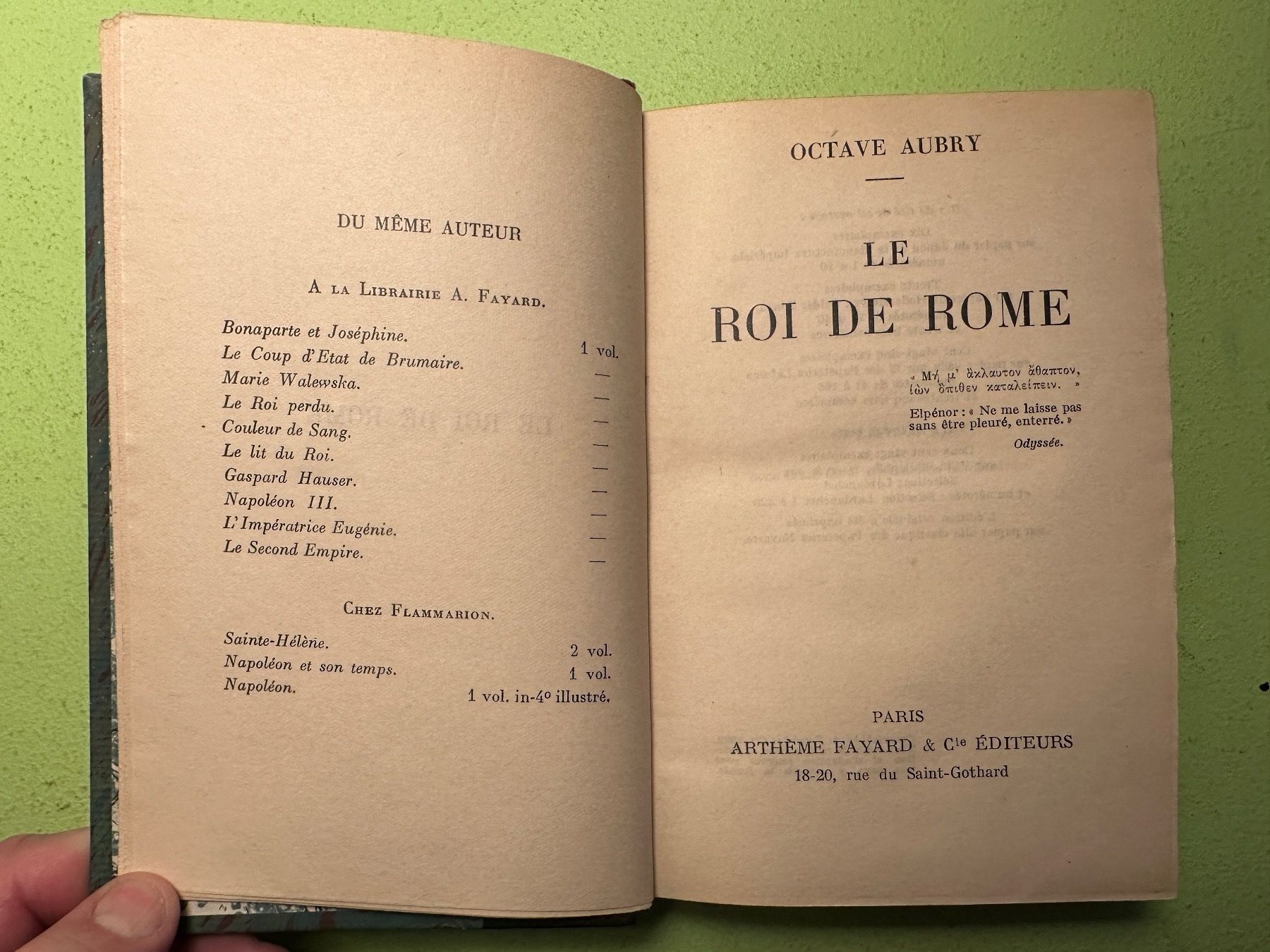 Libri: Octave Aubry: Le roi de Rome – Usato da Zürich venduto da allp 2