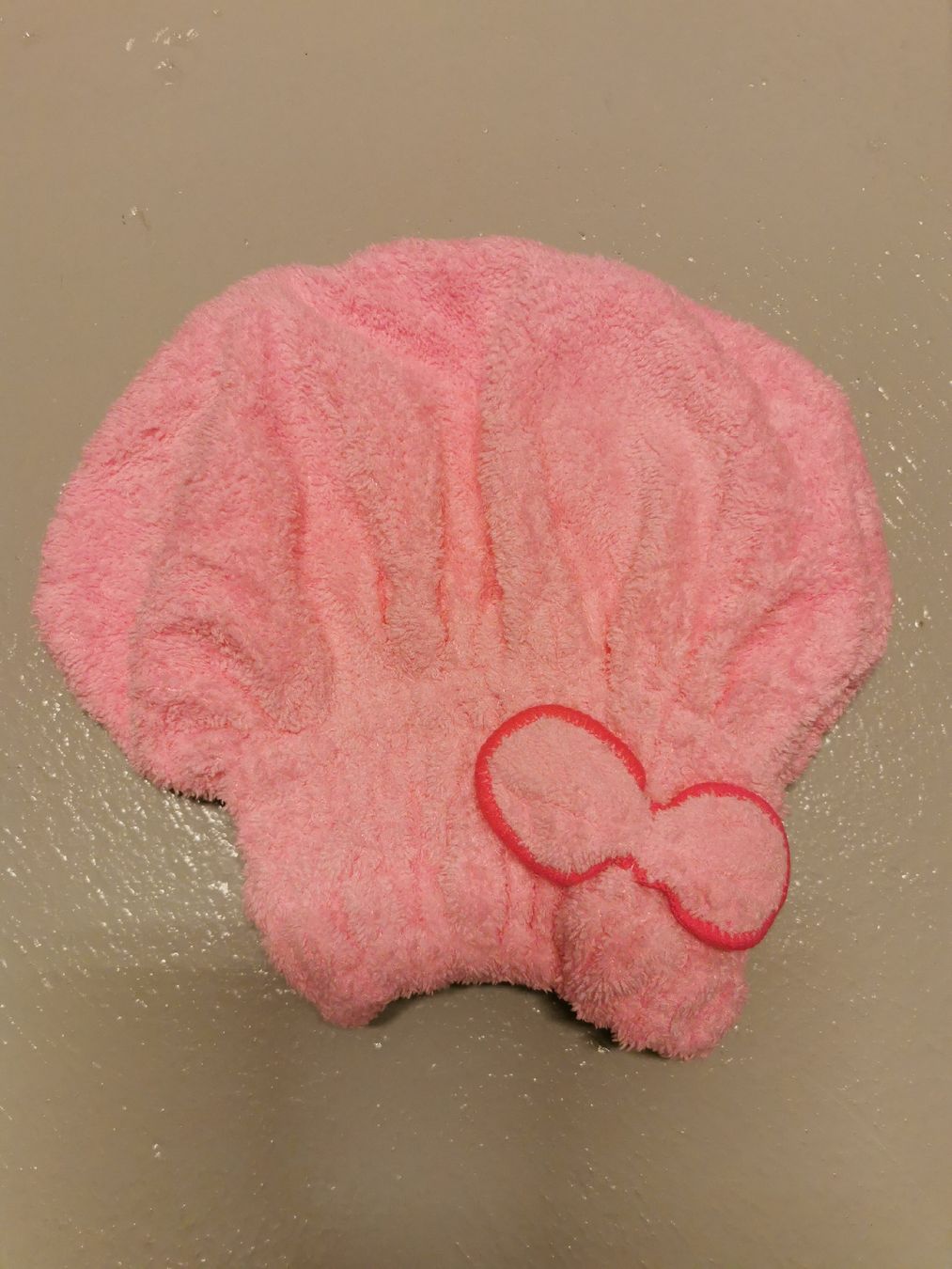 Teli da bagno: Rosa Haartuch mit Schleife! – Nuovo e nell'imballaggio originale da Mönchaltorf venduto da DiaPG
