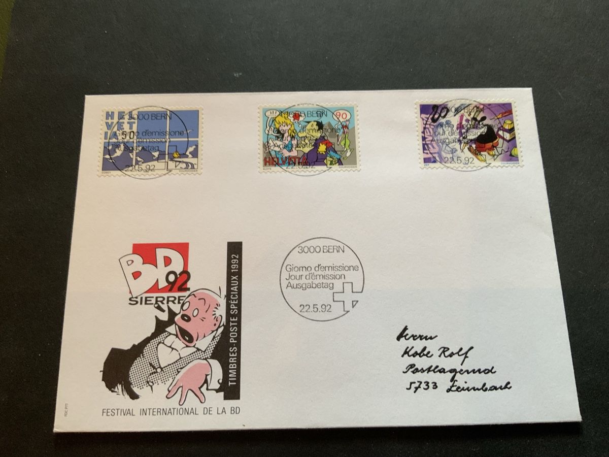 Tutti i francobolli: 1992 COMICS FDC VOLL EINWANDFREI  – Usato da Beinwil am See venduto da Ricri