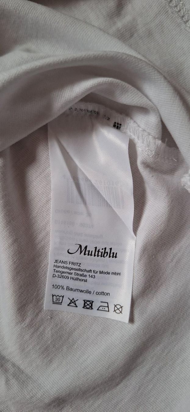 T-shirt: Multiblu, t-shirt blanc – Nuovo e nell'imballaggio originale da Lussery-Villars venduto da pousinete02 2